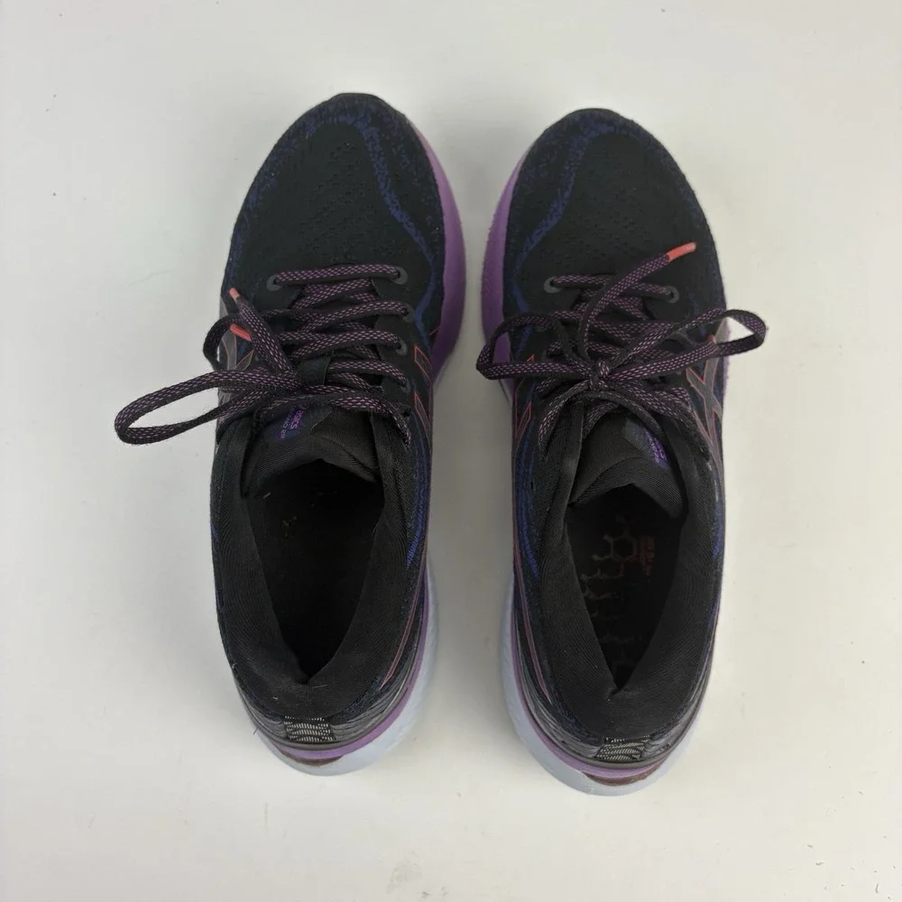 Asics Gel-Kayano 29 Running Shoes Womens Size 8 Black Purple Training
